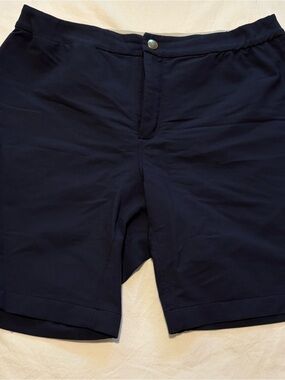 Men's Tracksmith Longfellow Navy Performance Stretch Shorts